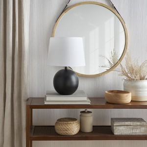 18" Modern Round Table Lamp - Nourison - 1 of 4