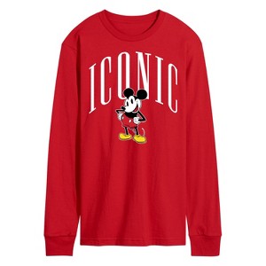 Men's - Disney - Iconic Mickey Long Sleeve Graphic T-Shirt - 1 of 3