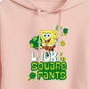 Women's - SpongeBob SquarePants - Luck Of The Square Pants Cropped Graphic Hoodie - 2 of 4