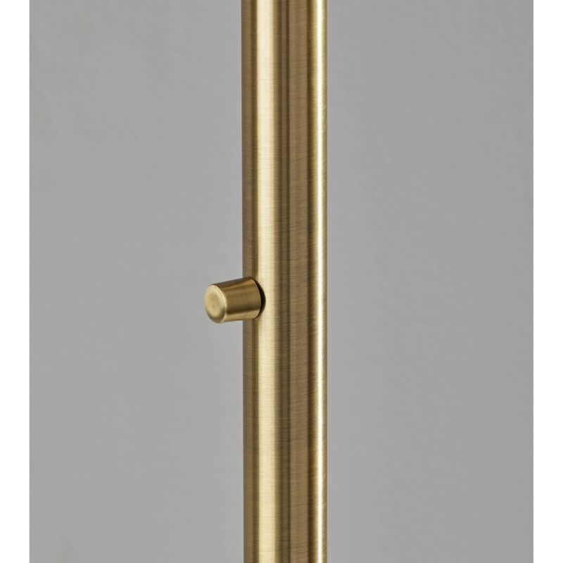 Bowery Arc Floor Lamp Antique Brass - Adesso, 6 of 8