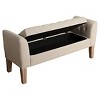 Tufted Storage Bench Settee - HomePop - 2 of 3
