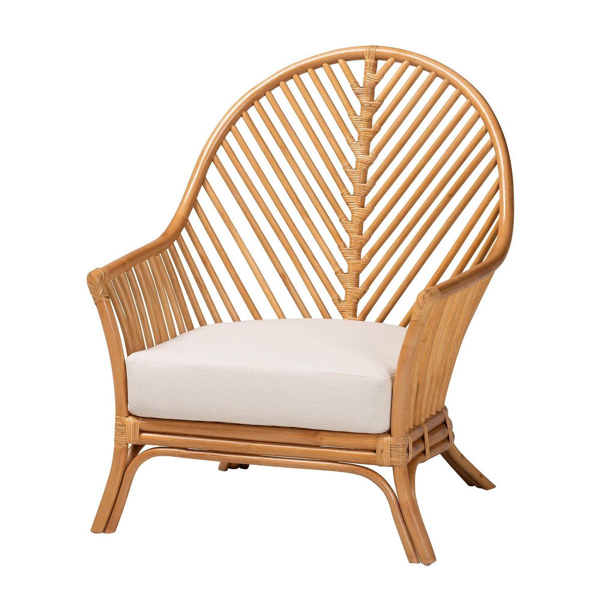 bali & pari Lisabon Rattan Arm Chair Light Honey - thumbnail 2