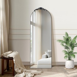 Dovelina Vintage Arched Full Length Standing Mirror Vanity Floor Mirror - 1 of 4