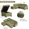 Whisen 84.75" Sleeper Sofa with Storage Ottoman - 2 of 4