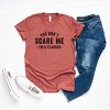 Simply Sage Market You Don't Scare Me I'm A Teacher Short Sleeve Tee - M - Rust - 3 of 4