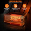 1100W Commercial Countertop Pizza Oven, Stainless Steel Electric Pizza Maker With Timer & Removable Crumb Tray for Home & Restaurant Use - 4 of 4