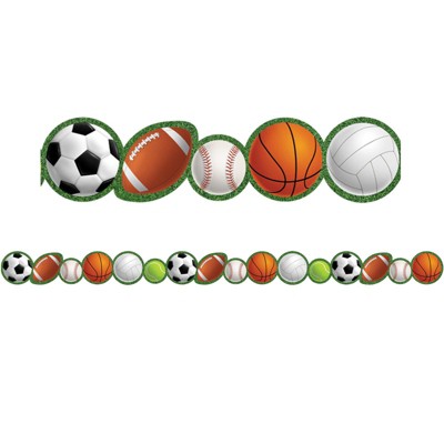 Teacher Created Resources Sports Die-Cut Border Trim, 35 Feet (Pack of 6)