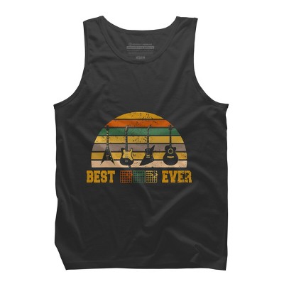 Men's Design By Humans Best Guitar Dad Ever Music Guitar Chord By BaoMinh Tank Top