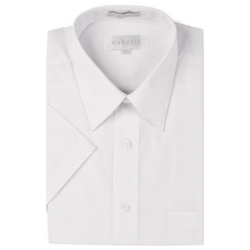 Marquis Men's Short Sleeve Regular Fit Dress Shirt