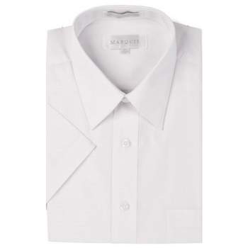 Marquis Men's Short Sleeve Regular Fit Dress shirt - S To 4XL