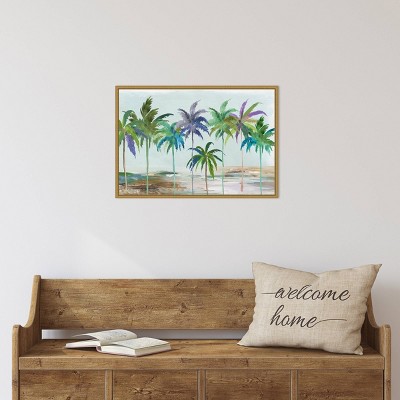 Tropical Dream Palm Trees Hand-Stretched Canvas Wall Art