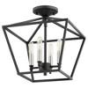 Quorum Lighting Gabriel 4 - Light Semi-Flush Mount in  Noir - 3 of 4