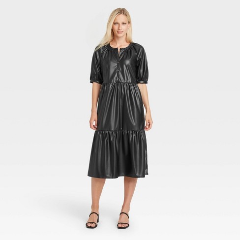 Women's Raglan Short Sleeve Trapeze Dress - Who What Wear™ - image 1 of 3