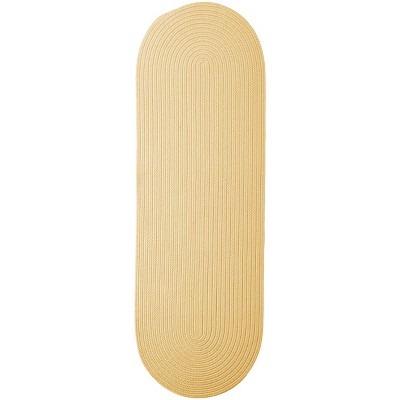 Colonial Mills Boca Raton - Pale Banana 2 Ft x11 Ft Runner (Oval) Rug Indoor/Outdoor 100% Polypropylene
