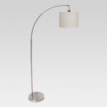 Arc Floor Lamp Silver (Includes LED Light Bulb) - Project 62™