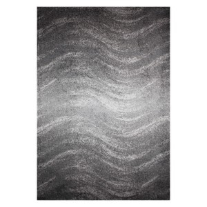 Gray Solid Loomed Area Rug 2