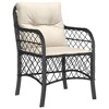 vidaXL Garden Dining Set Black, Cream White - 3 of 4