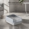 Cat Litter Box with Lid, Large Litter Box for Big Cats Non-Stick Cat Boxes with Double Layer Litter Mat and Scoop - 3 of 4