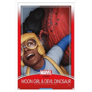 Trends International Marvel Moon Girl & Devil Dinosaur - Legacy Framed Wall Poster Prints - 1 of 4