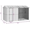 vidaXL Bird Cage Anthracite 422 x 103 x 142 cm Galvanized steel - 4 of 4