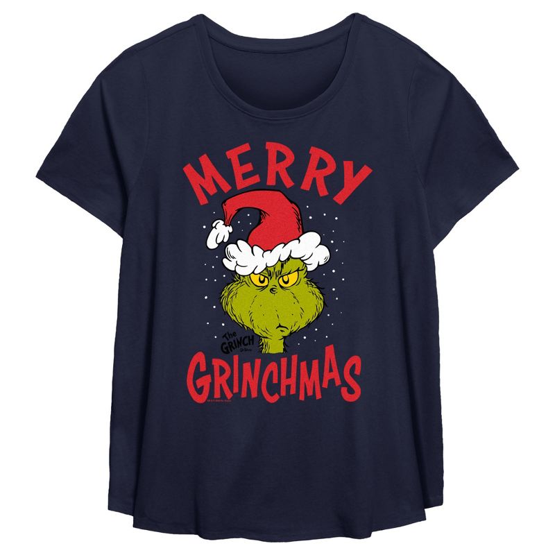 Women's Dr. Seuss Merry Grinchmas T-Shirt, 1 of 4