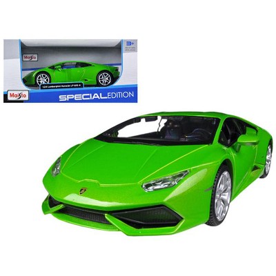 green toy lamborghini