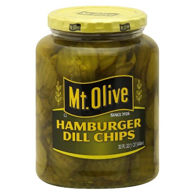 Mt. Olive Hamburger Dill Chips - 32oz