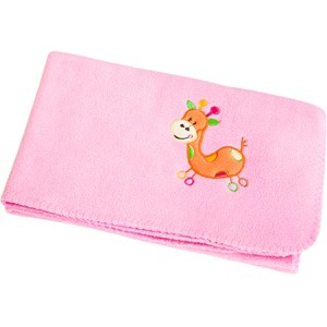Slickblue Embroidered Coral Fleece Throw Blanket for Kids - Soft & Cozy, 29.5" x 39.4", Multiple Design & Color Options - 1 of 4