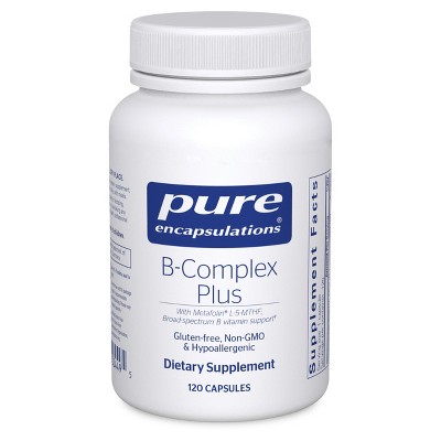 Pure Encapsulations B-Complex Plus - Neurological & Cardiovascular Health, Energy & Nervous System Support* - With Vitamin B12 & More