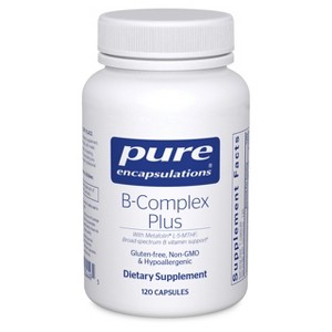 Pure Encapsulations B-Complex Plus - Neurological & Cardiovascular Health, Energy & Nervous System Support* - With Vitamin B12 & More - 1 of 4