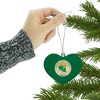 Norfolk State University Primary Logo Heart Love Wood Christmas Tree Holiday Ornament - 3 of 3