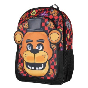 Five Nights at Freddy's 3D Freddy Fazbear Let's Eat 16" Kids School Backpack - 1 of 4