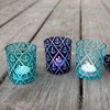 Pavilion Gift Company - Blue Anchor - 3 Assorted Votive Holders - Candle Holders - 2 of 4