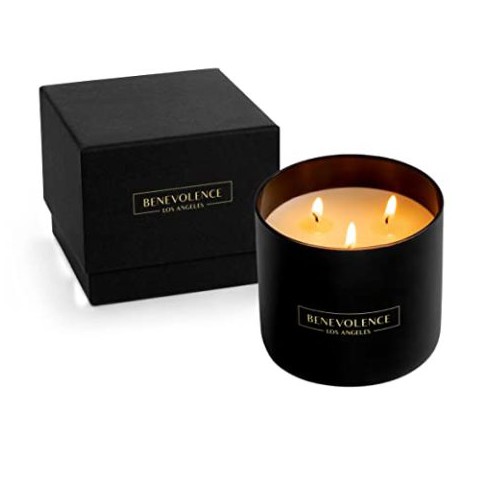 Classic 10oz Matte Black Glass Soy Candle - Dozens of Fragrance