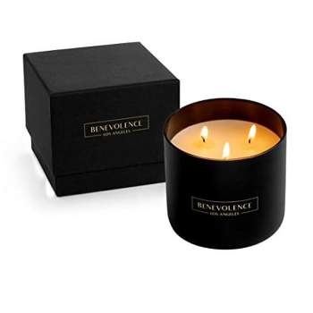 Benevolence LA Premium All Natural Soy Candles In Matte Black Glass Jar