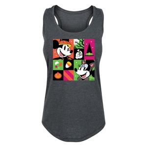 Women's - Disney - Halloween Party Graphic Racerback Tank - 1 of 4