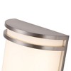 C Cattleya Integrated LED Brushed Nickel/Oil-rubbed Bronze Indoor Wall Light with Acrylic Shade Brushed - 3 of 4