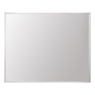 Elegant Lighting Aluminum Frame Square Mirror 30x36 In Silver