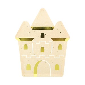 Daydream Society - Seaside Sandcastle Large Plates - Pack of 8 Paper Plates - 1 of 3