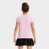 Girls' Short Sleeve Halloween Graphic T-Shirt - Cat & Jack™ Purple - 3 of 4