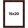 PosterPalooza | Distressed Brown Picture Frame - UV Acrylic, Foam Board Backing, Hanging Hardware - 2 of 4