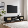 NicBex Modern TV Stand Rattan-Door Low TV Stand for TVs up to 80 Inches Media Console Entertainment Center for Living Room, Bedroom - 2 of 4