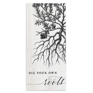 Stupell Industries Dig Your Own Roots Empowering, 7" x 17" - 1 of 4