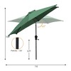 Ainfox 7.5ft Patio Umbrella Green Without Lights - 2 of 4