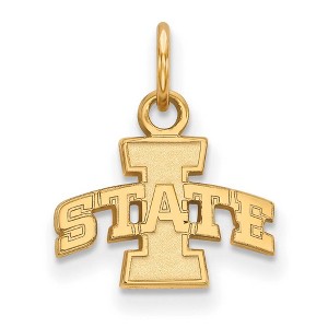 Black Bow Jewelry 10k Yellow Gold Iowa State Cyclones NCAA Extra Small Pendant - 1 of 3