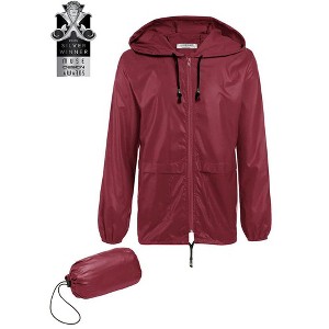 COOFANDY Mens Packable Rain Jacket Lightweight Waterproof Raincoat with Hood Outdoor Rain Gear Travel Hiking Cycling - 1 of 4