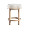 Meridian Furniture,Monette Cream Velvet Counter Stool - 2 of 4