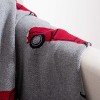 Dasher Throw - Grey/Red - 50" x 60" - Safavieh. - 3 of 4