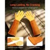 VEVOR Gardening Gloves, Thorn Proof & Puncture Resistant Garden Gloves with Elastic Cuff, 17.5 in Long-Sleeve Glove, Size M, Yellow&Orange - 3 of 4