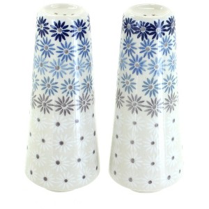 Blue Rose Polish Pottery Manufaktura Salt & Pepper Shakers - 1 of 2